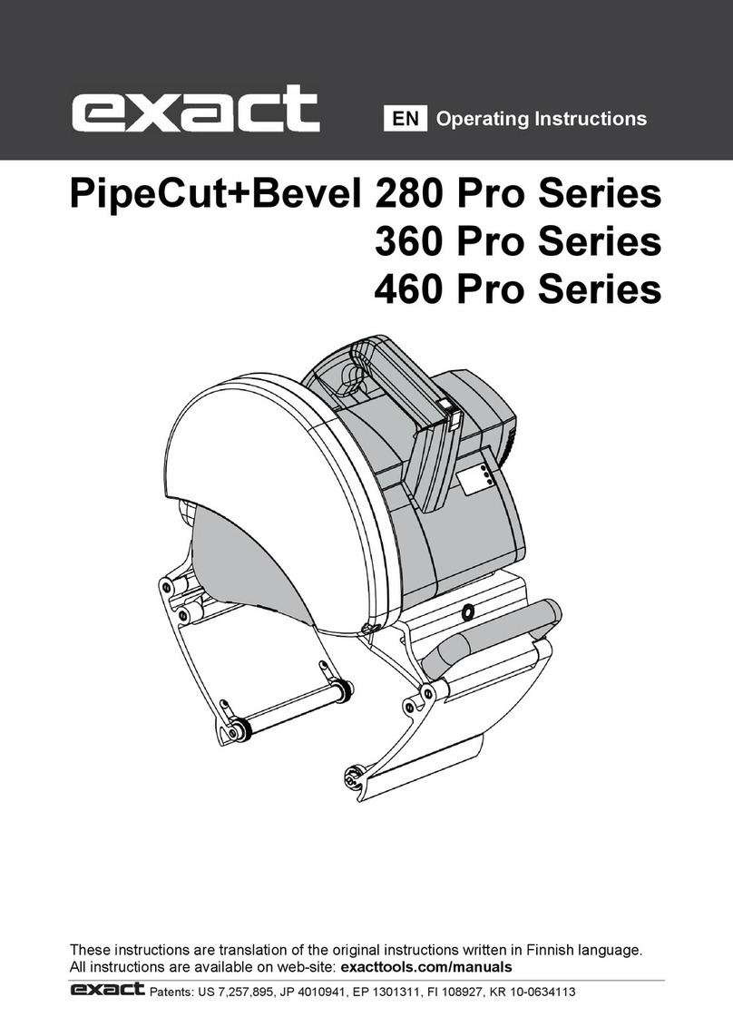 eXact Pipecut 280 Pro Series operating instructions