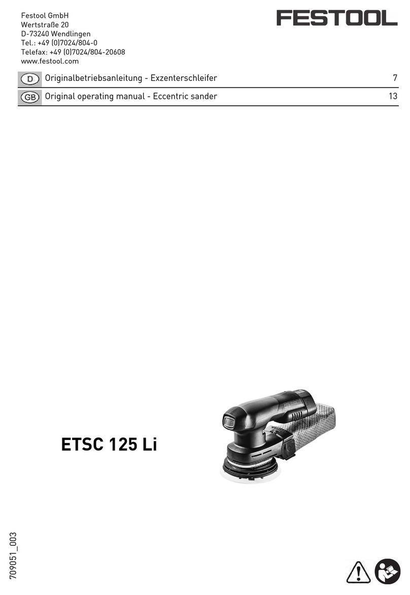 Festool ETSC 125 Li Installation instructions