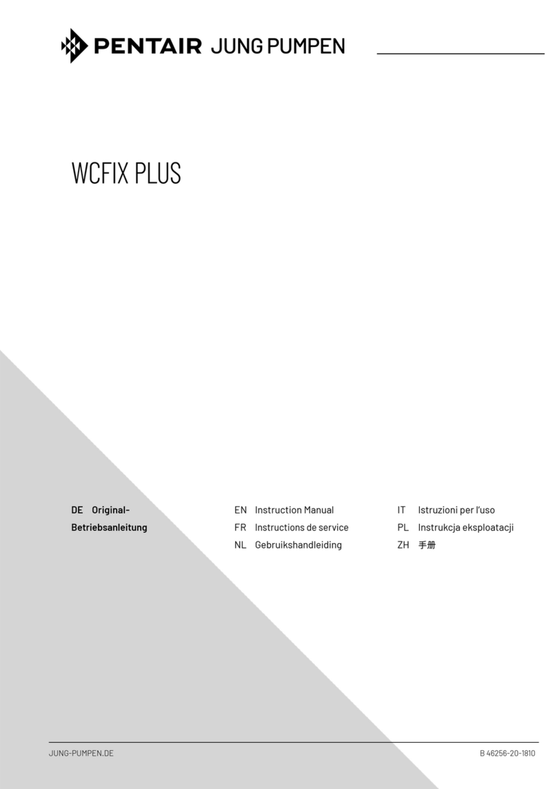 Pentair Jung Pumpen WCFIX Plus User manual