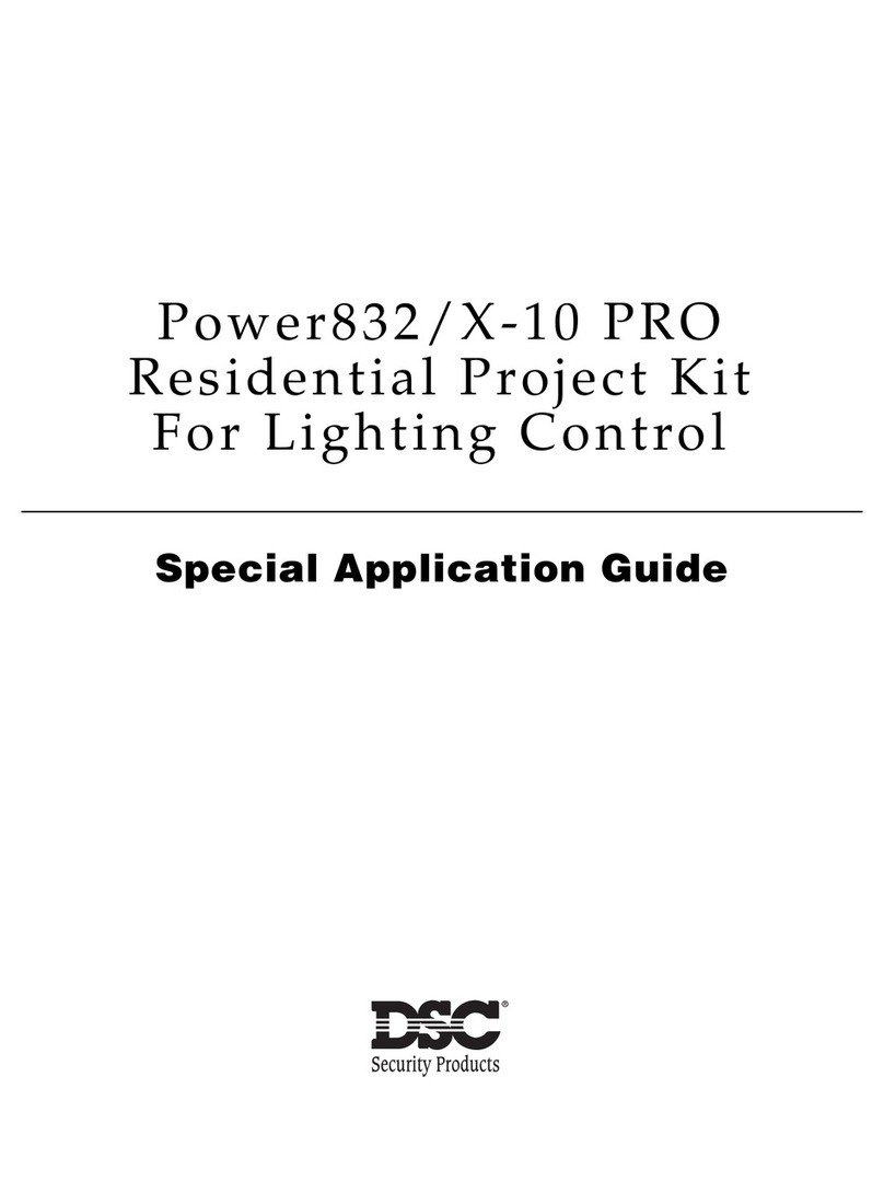 DSC Power832/X-10 PRO User guide