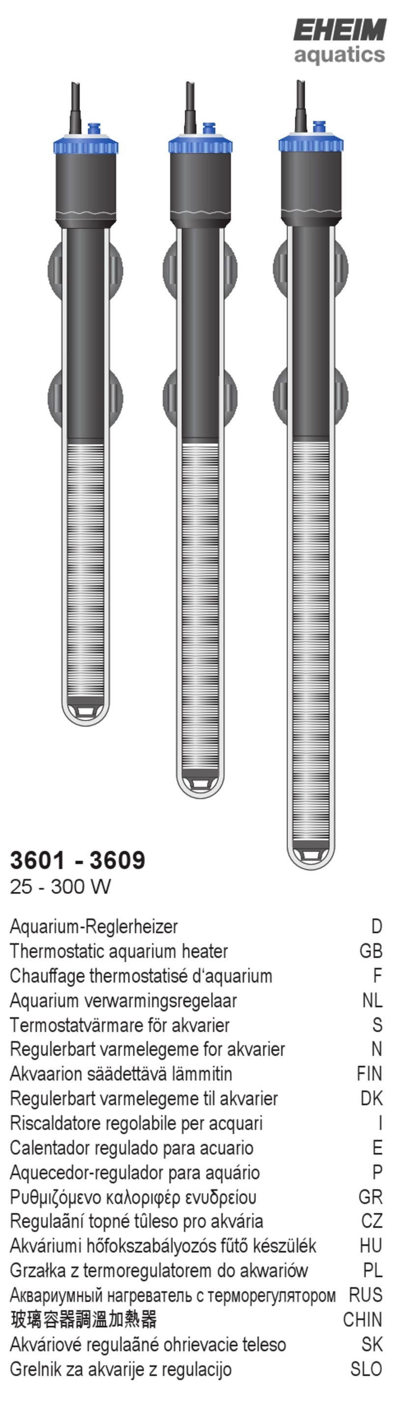 EHEIM 3603 User manual