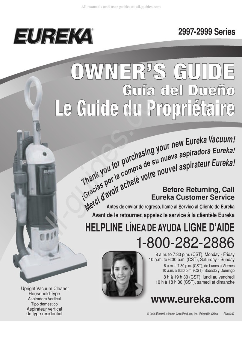 Eureka Series 2999 Series User manual