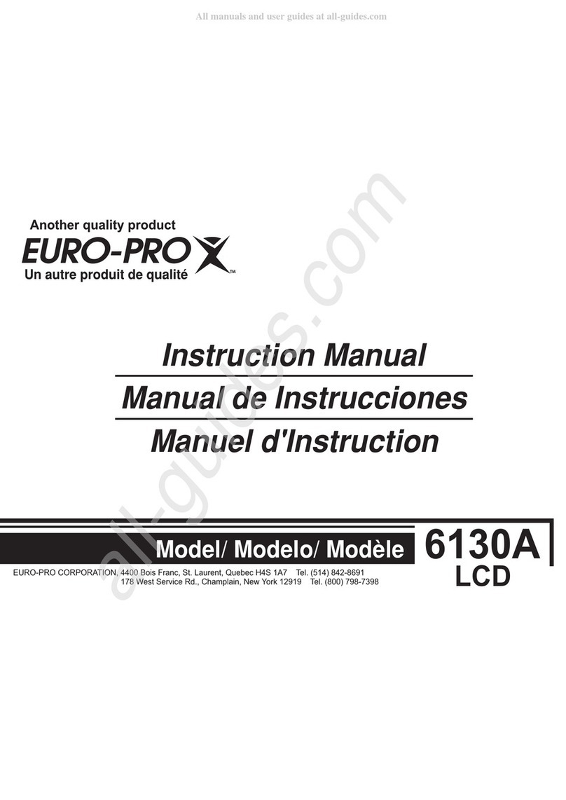 EUROPRO 6130A LCD instruction manual