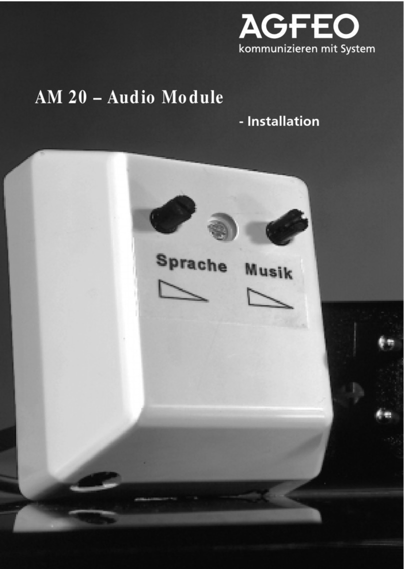 AGFEO AM 20 Installation