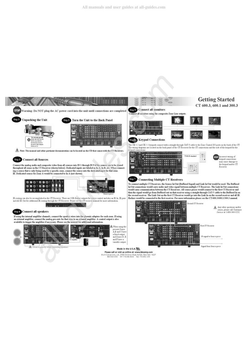 B&K CT600.1 User manual