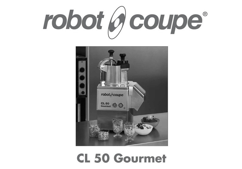 Robot Coupe CL50 Gourmet User manual Robot Coupe CL50 Gourmet User manual