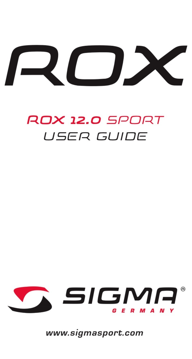 Sigma ROX 12.0 SPORT User manual