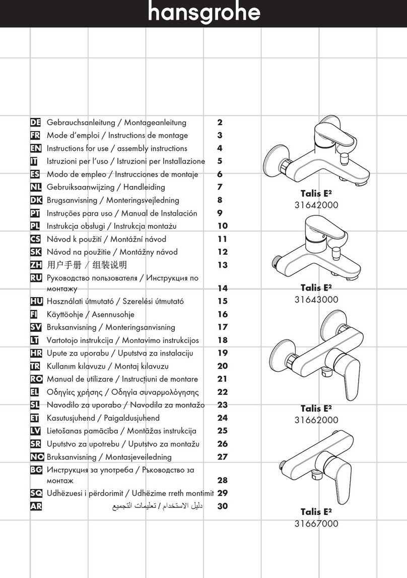 Hans Grohe Talis E2 Series Manual Hans Grohe Talis E2 Series Manual