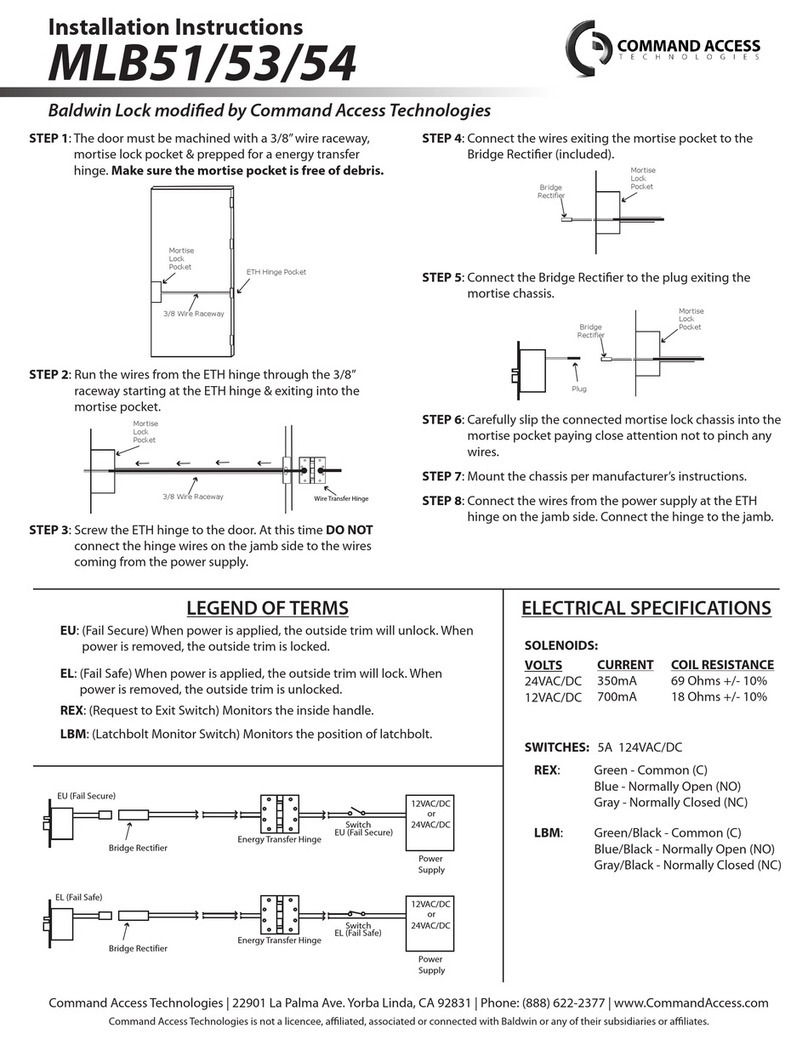 Command access MLB51 User manual