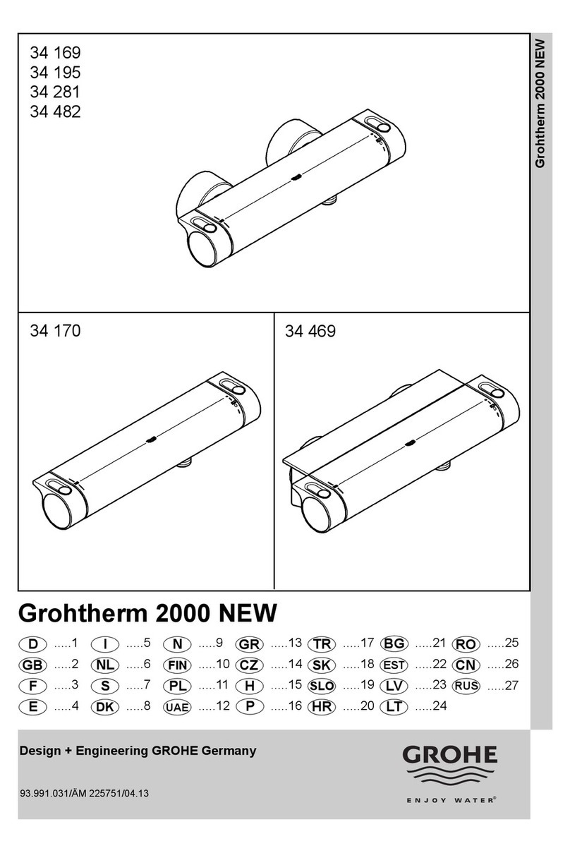 Grohe Grohtherm 2000 New manual Grohe Grohtherm 2000 New manual