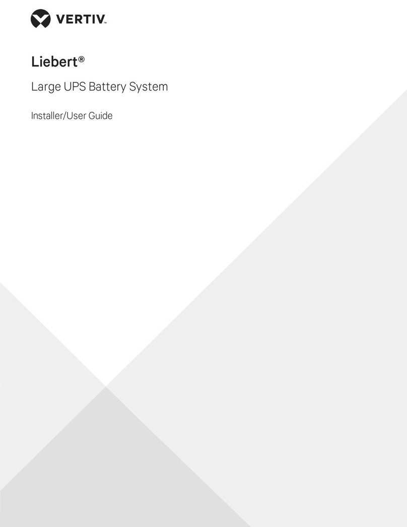 Vertiv Liebert Installer/user guide