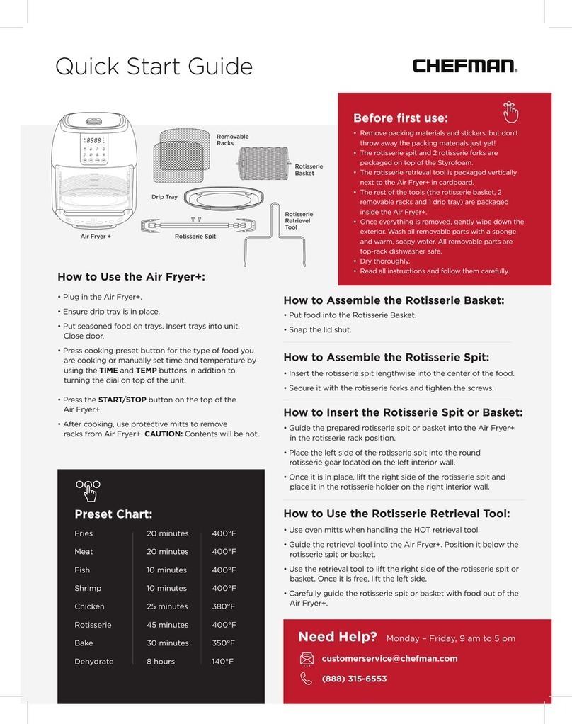 Chefman RJ38-RDO User manual