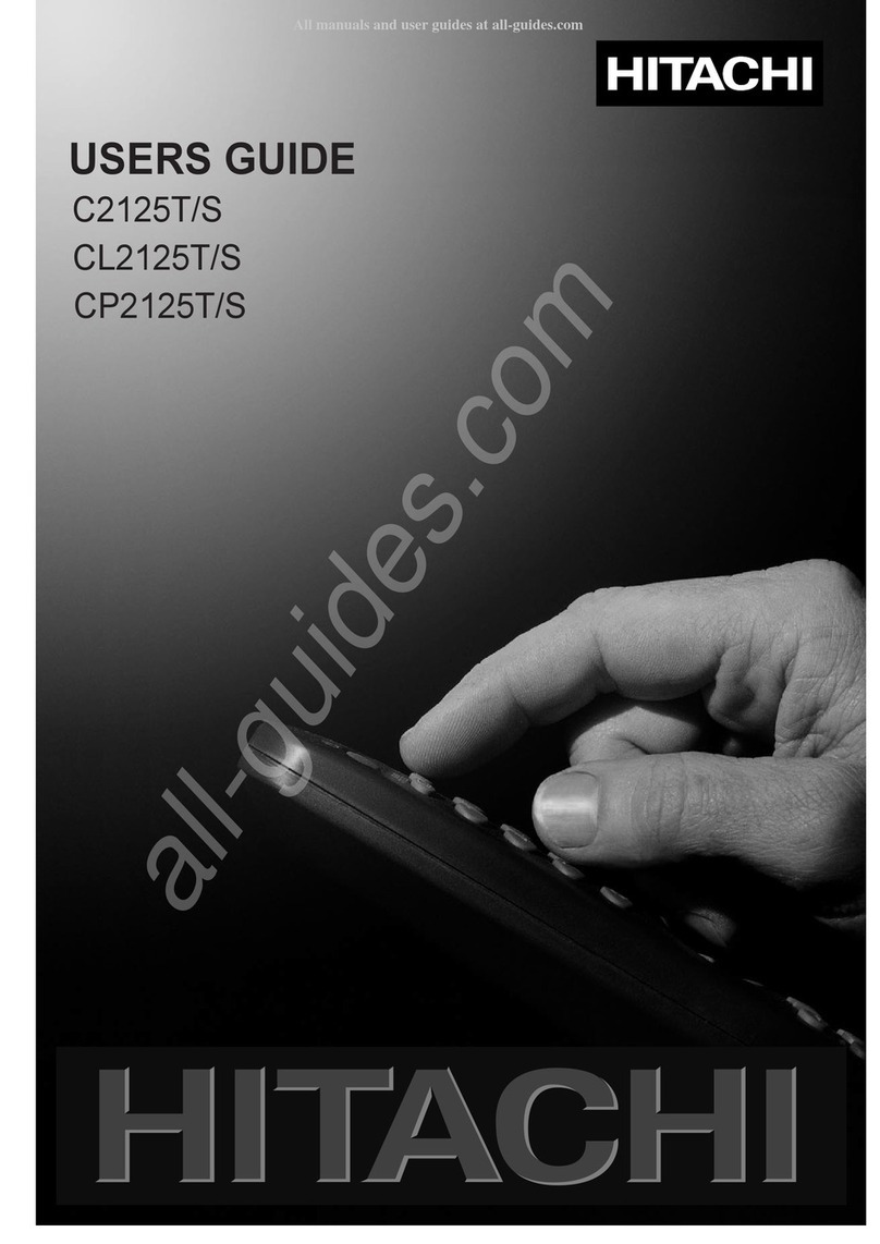 Hitachi C2125T/S User manual