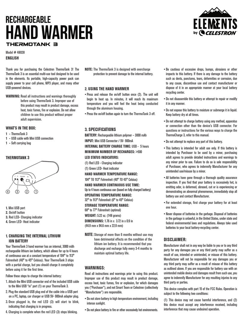 Celestron ELEMENTS ThermoTank 3 manual