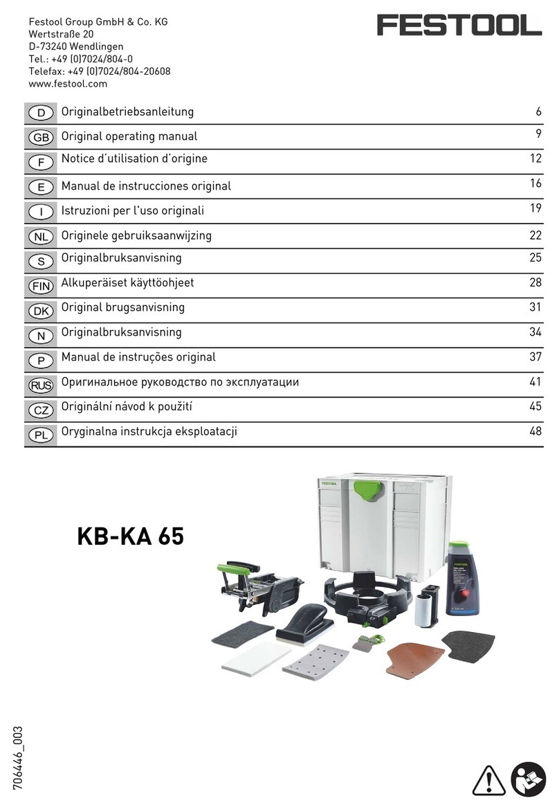 Festool KB-KA 65 Original operating manual