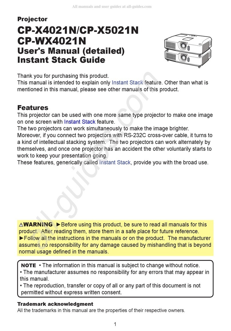 Hitachi CP-X4021N user manual