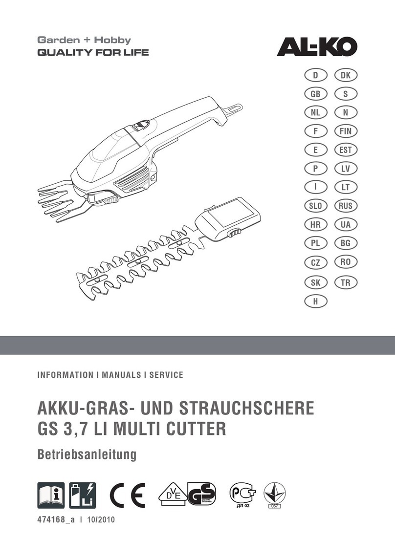 AL-KO GS 3,7 Li Multi Cutter Instructions for use
