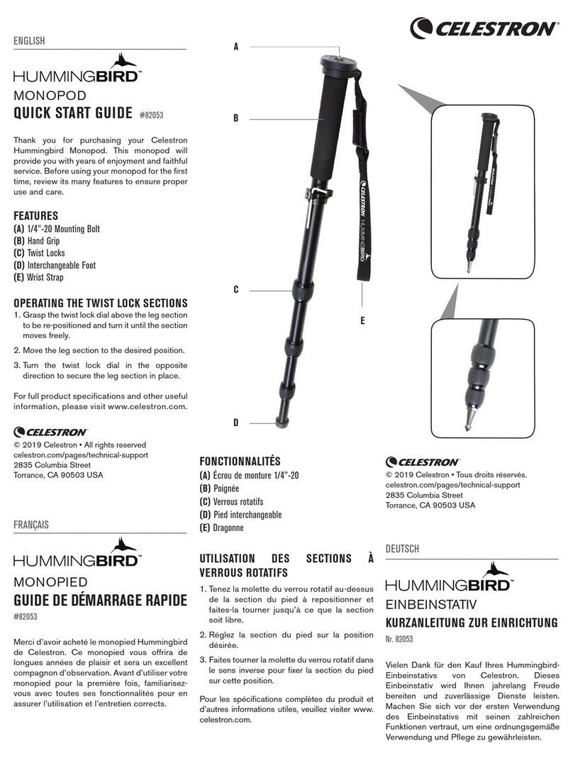 Celestron Hummingbird Monopod quick start guide