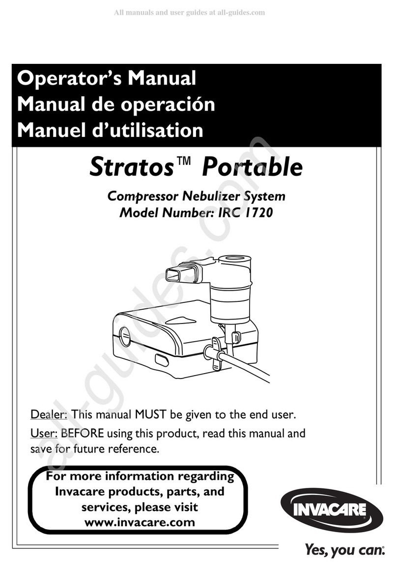 Invacare Stratos IRC 1720 Operator's manual