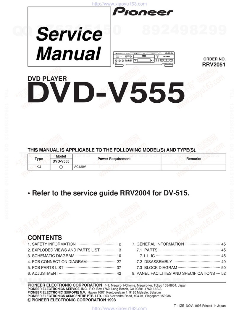 Pioneer DVD-V555 User manual
