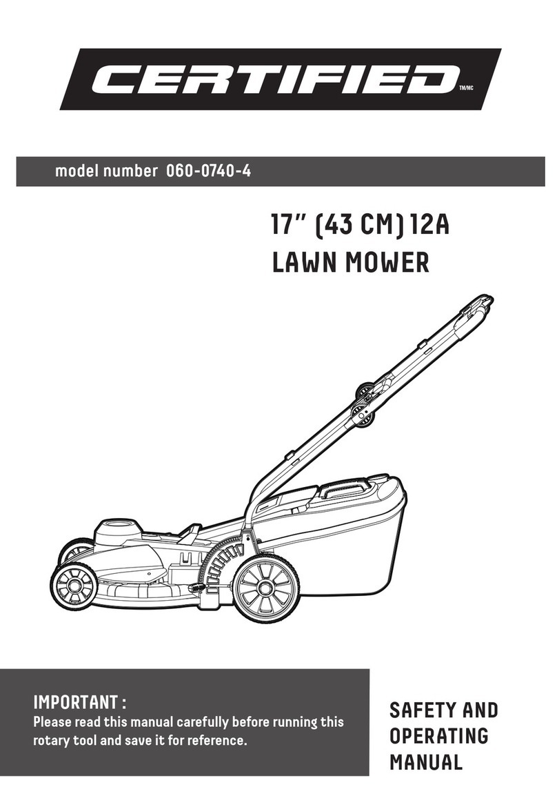 CERTIFIED 060-0740-4 Safety and operating manual