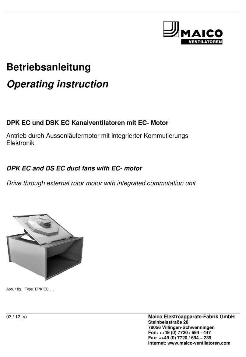 Maico DPK EC Series User manual