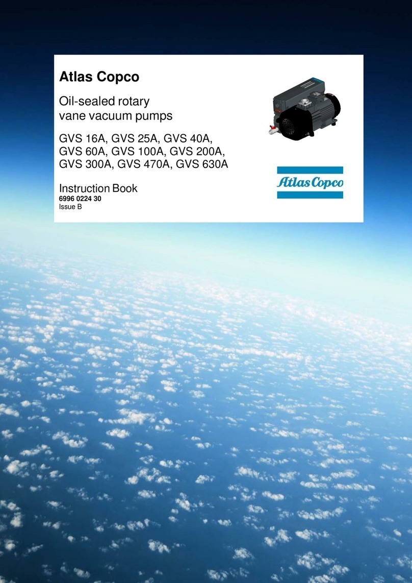 Atlas Copco GVS 16A User manual