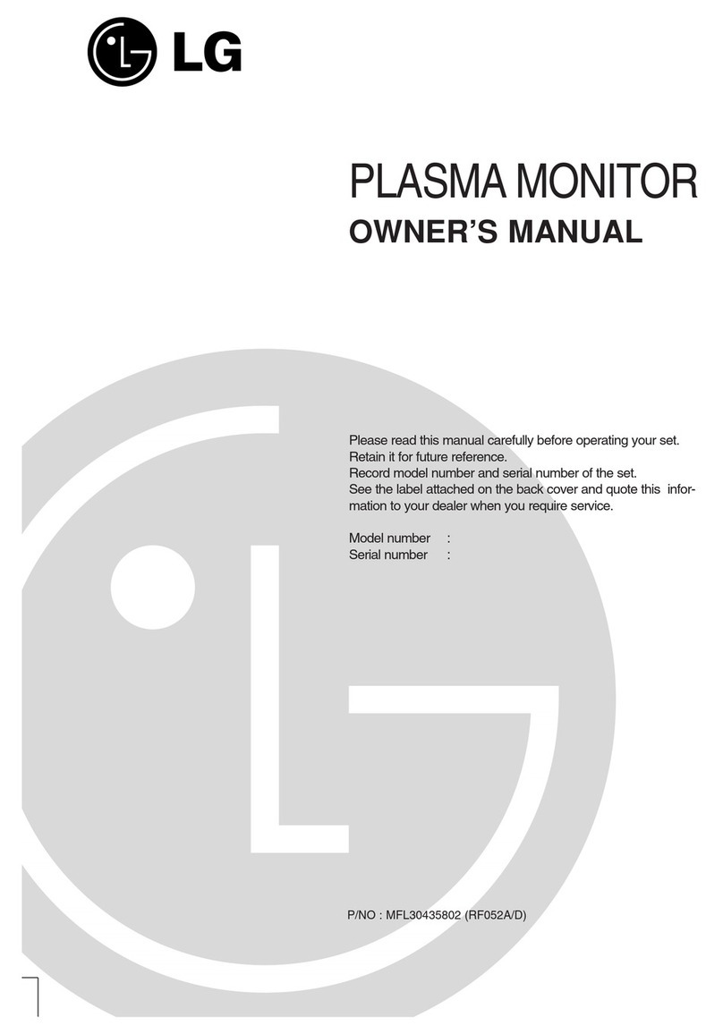 LG 42PC1M Series User manual