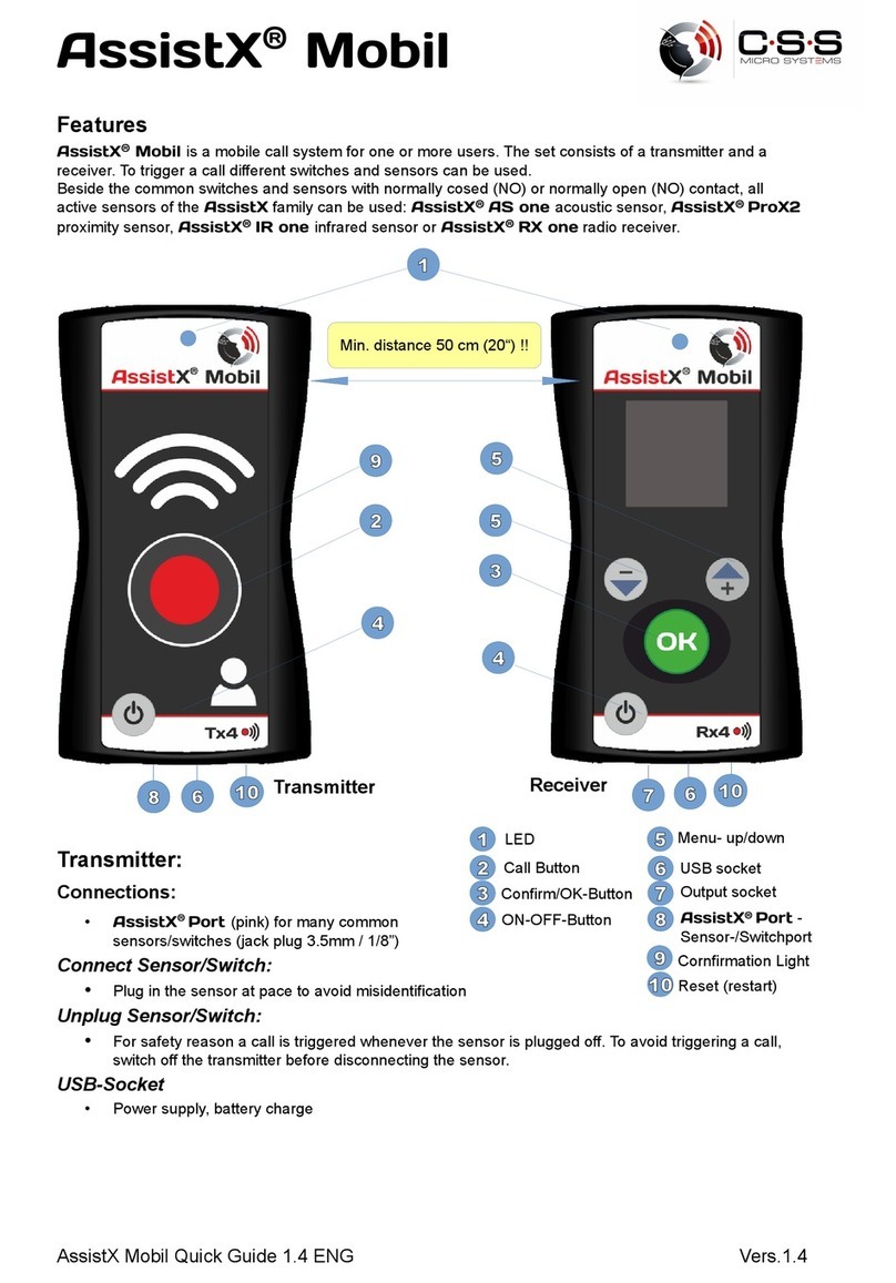 CSS AssistX IR one quick guide