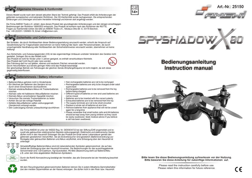 Amewi SPYSHADOW X80 instruction manual