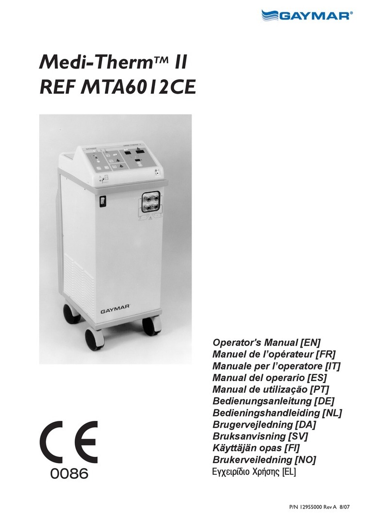 Gaymar Medi-Therm II MTA6012CE Operator's manual Gaymar Medi-Therm II MTA6012CE Operator's manual