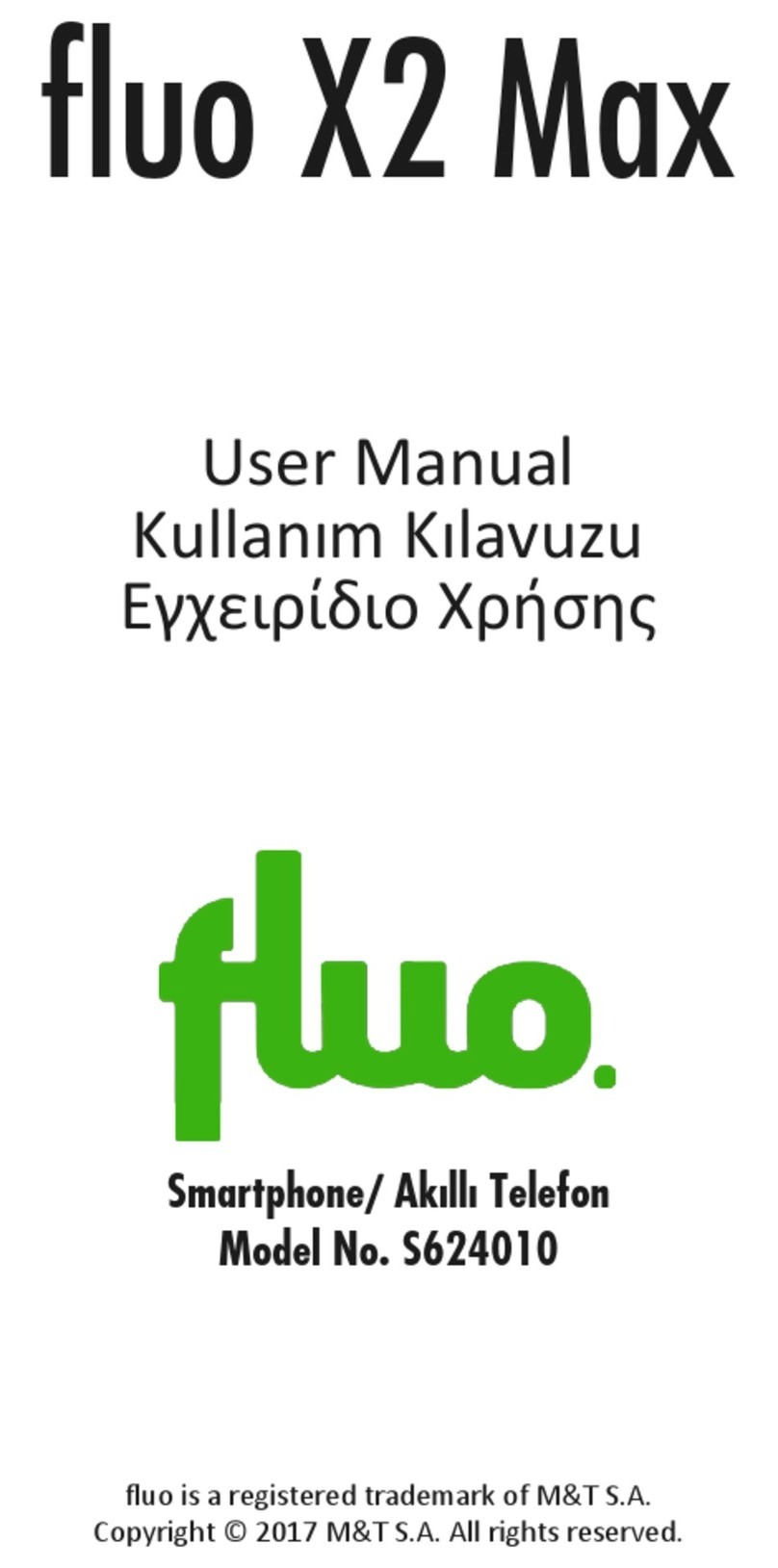 M&T S.A. fluo X2 Max user manual
