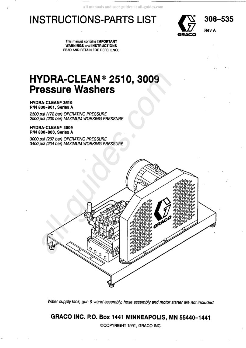 Graco Hydra-Clean 2510 Operation manual