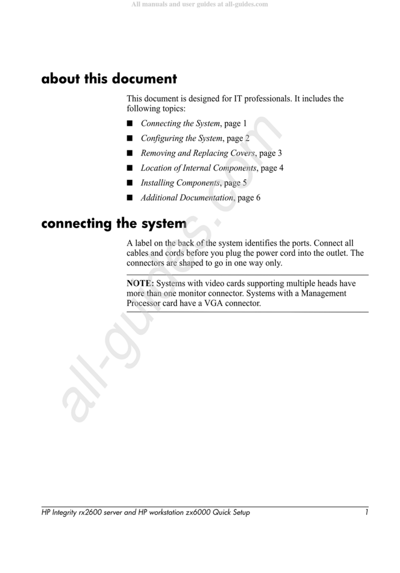HP Integrity rx2600 Quick setup