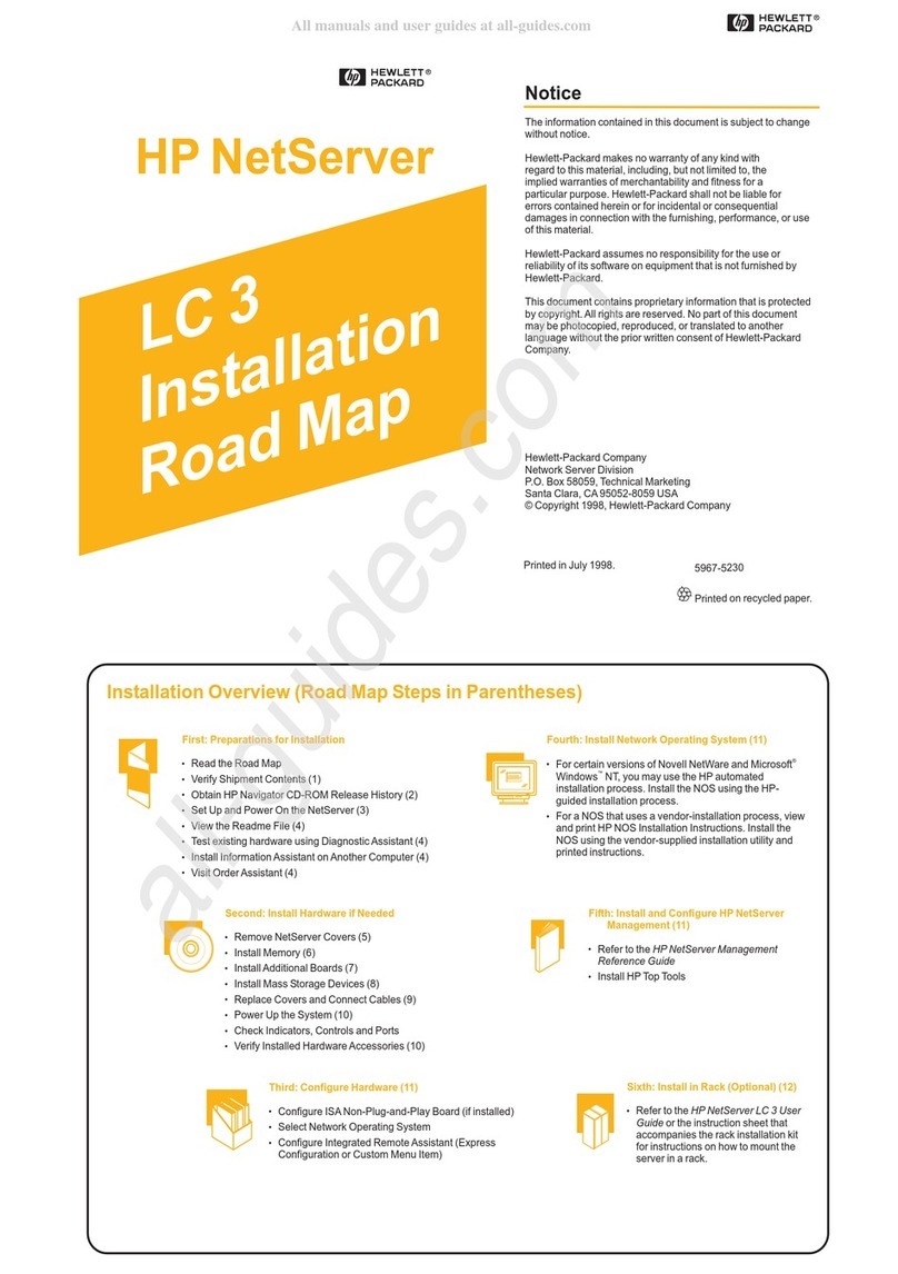 HP NetServer LC 3 User manual HP NetServer LC 3 User manual