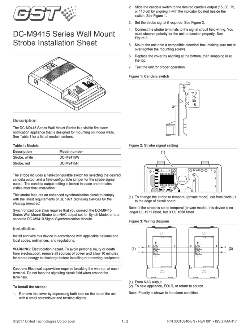 GST DC-M9415 Series Installation sheet