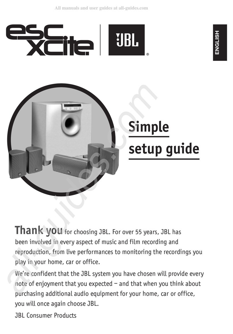 JBL escXcite User manual