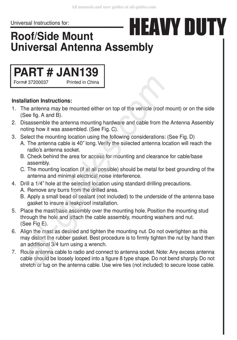 Jensen JAN139 User manual
