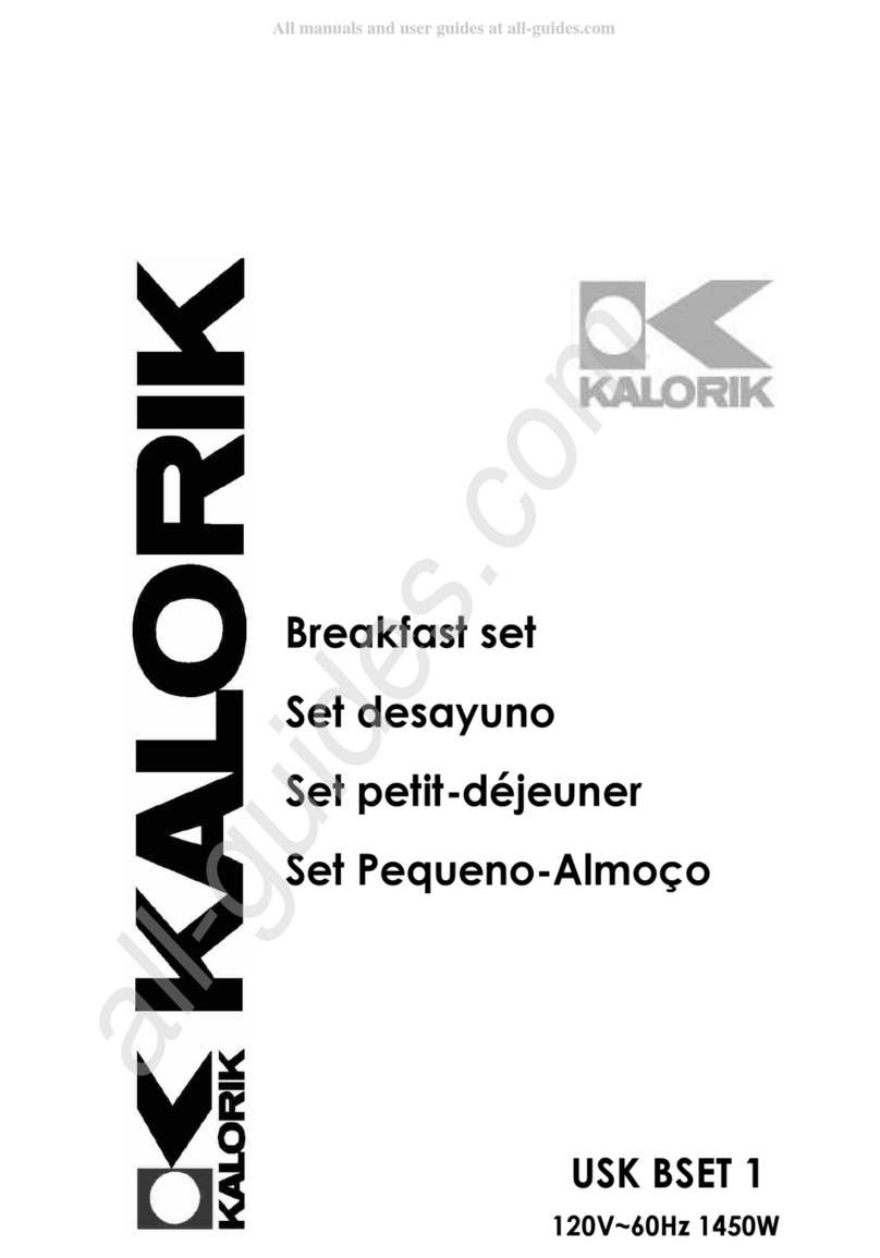 Kalorik USK BSET 1 operating instructions