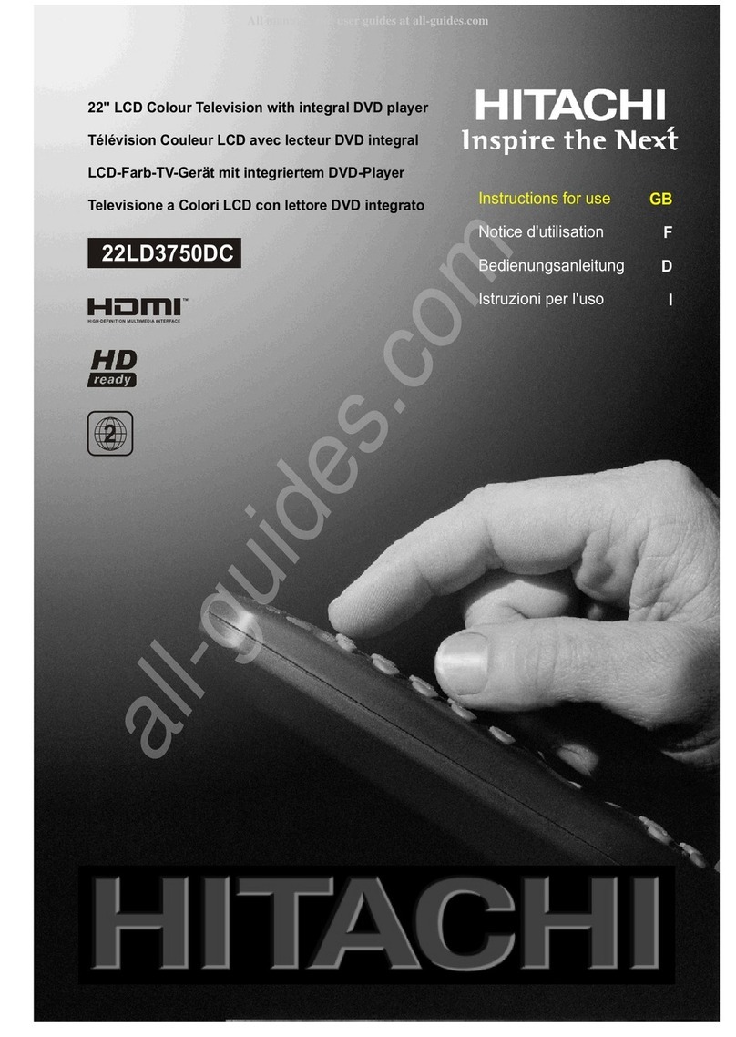 Hitachi 22LD3750DC User manual