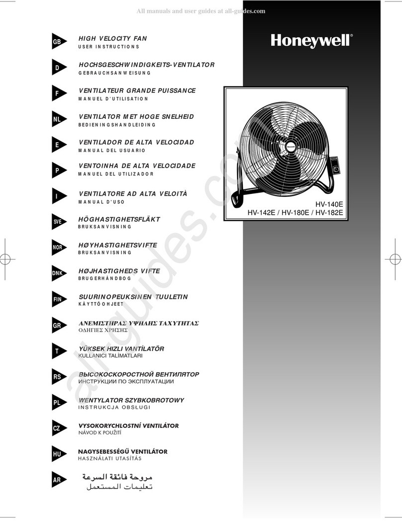 Honeywell HV-140E User manual