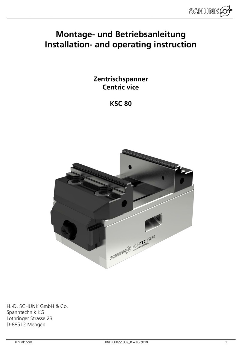 SCHUNK KSC 80 Series Installation and operating instruction