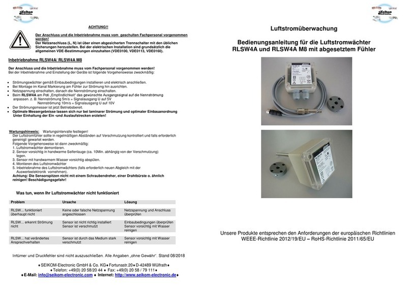 Seikom Electronic RLSW4A manual
