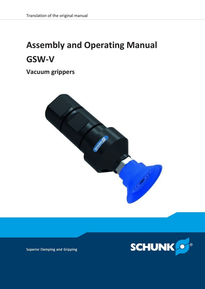 SCHUNK GSW-V Series Assembly and operating manual