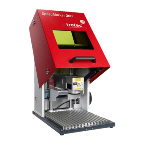 Trotec SpeedMarker 300 User manual Trotec SpeedMarker 300 User manual