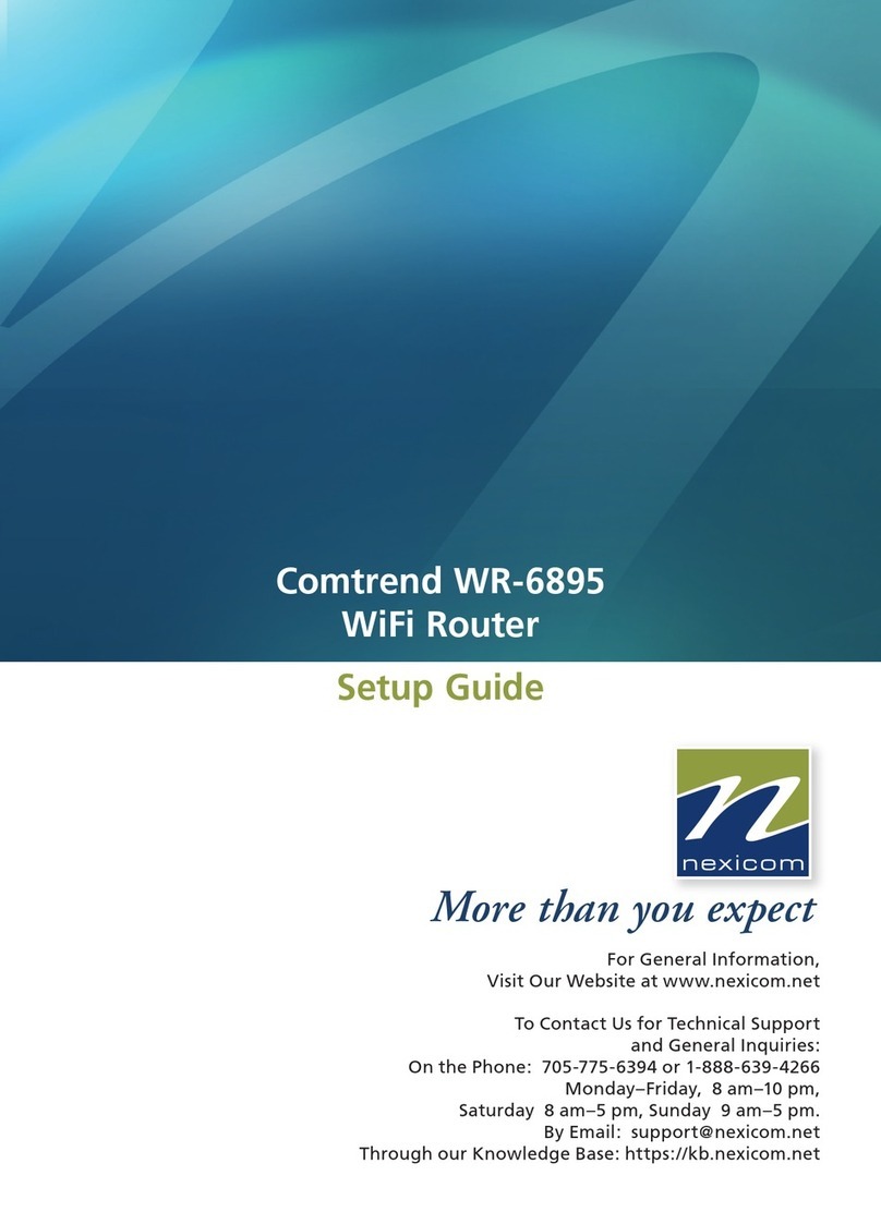 NEXICOM Comtrend WR-6895 Setup guide