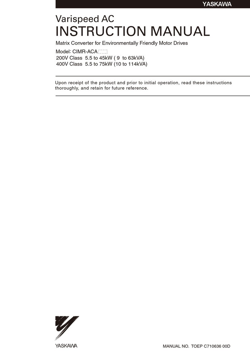 YASKAWA CIMR-ACA4011 instruction manual