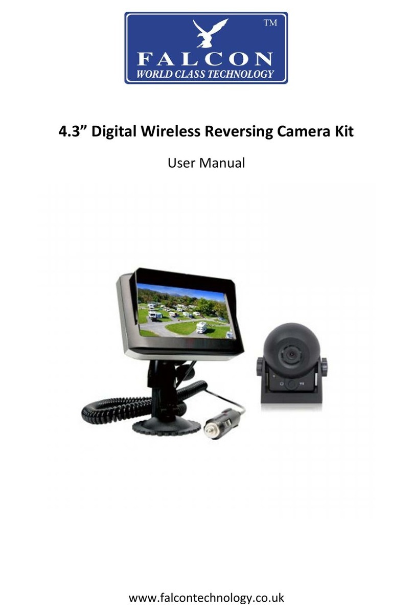 Falcon 4.3” Digital Wireless Reversing Camera Kit User manual