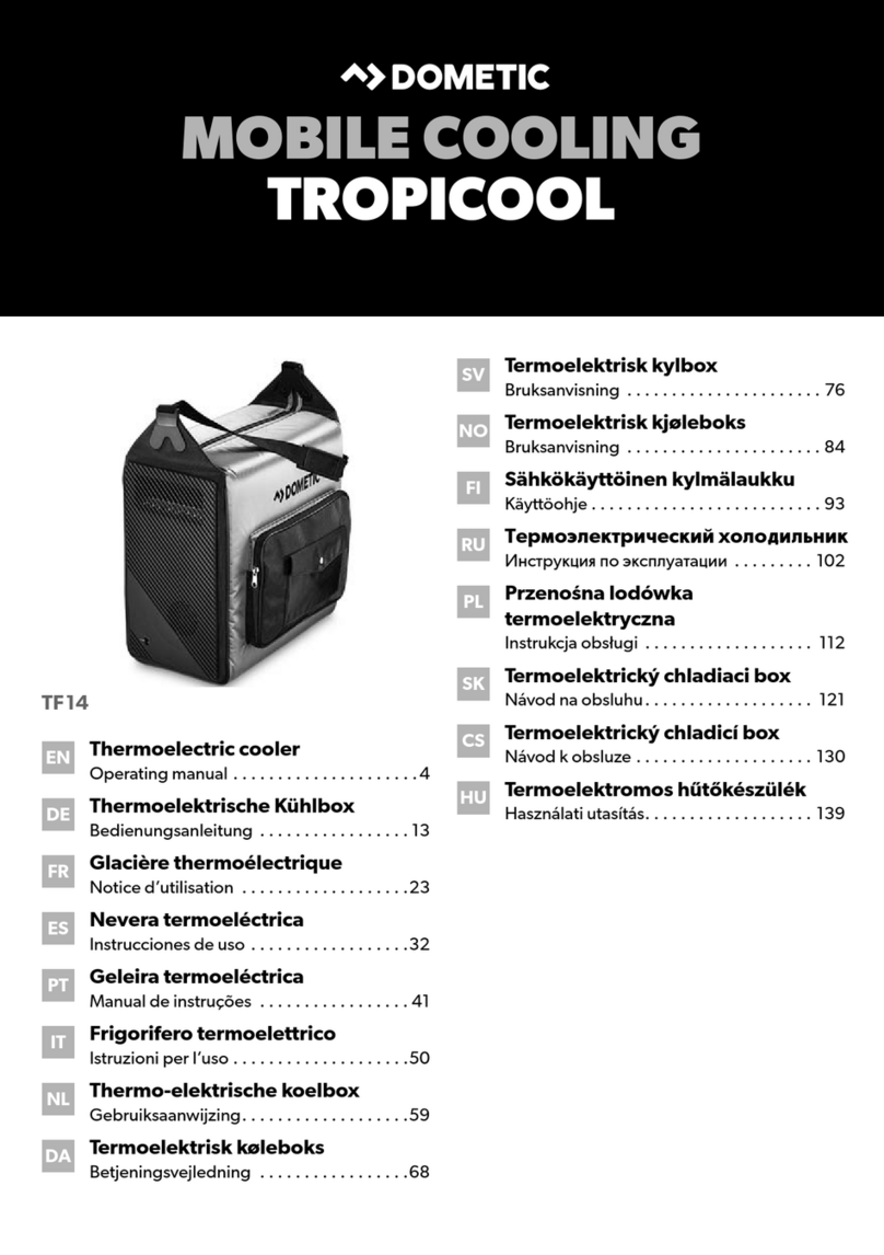 Dometic TROPICOOL TF14 operating manual