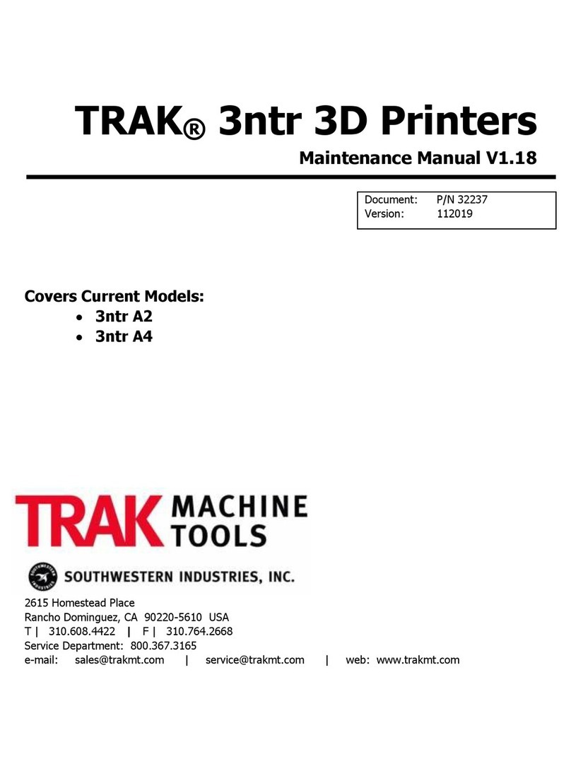 TRAK 3ntr Series Maintenance manual